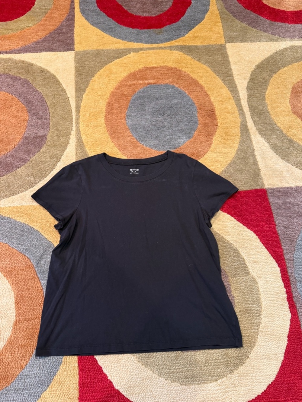 Madewell Black Basic Crewneck Short Sleeve Tee Shirt 100% Cotton Women’s Medium